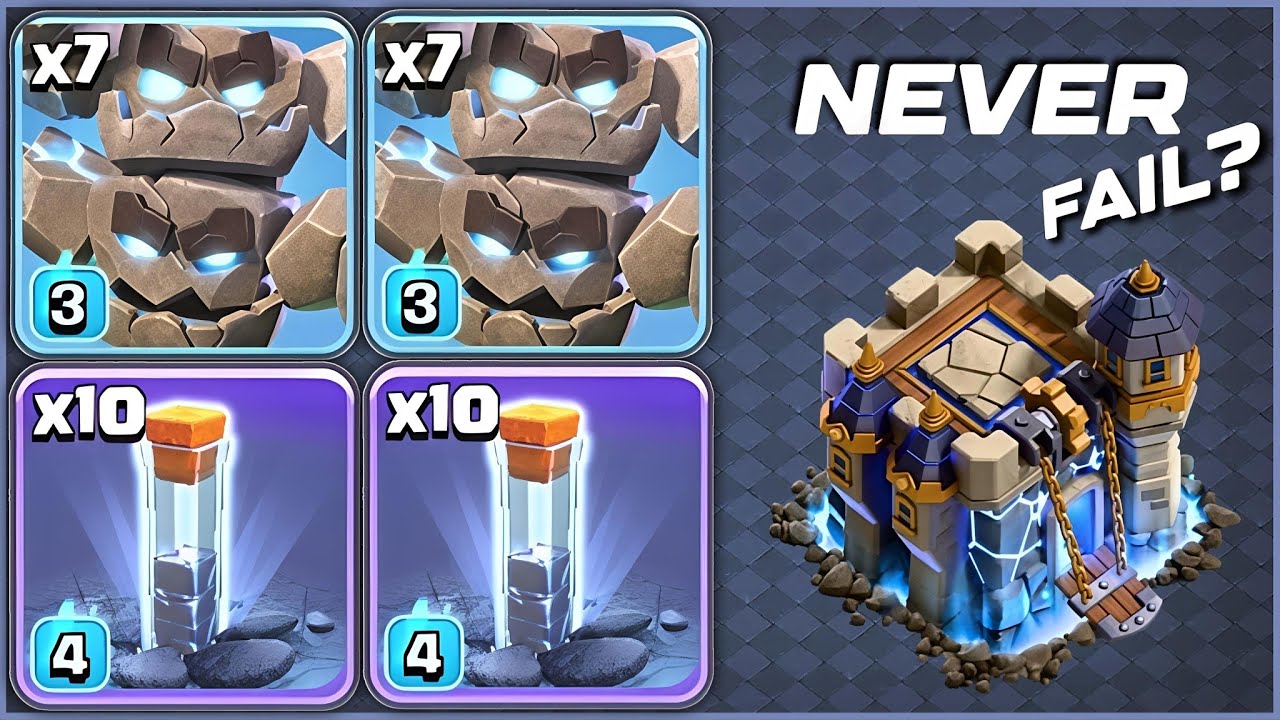 TH18 New Attack Strategy! Metro Golem With Totem Spell | Season January Day 11 | Clash Of Clans 