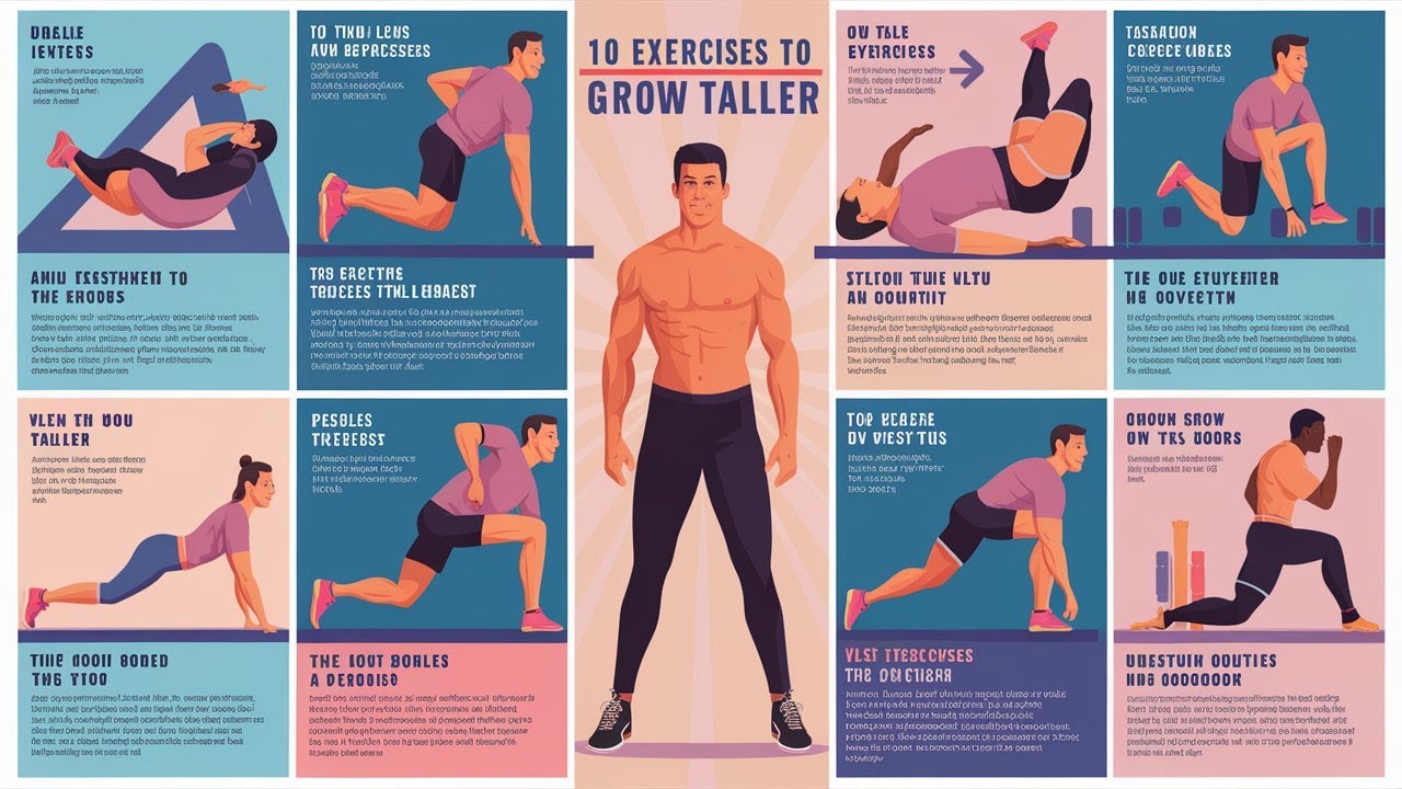 Grow Taller: 10 Must-Do Exercises for Height ⭐️ - YouTube - Grow Taller Exercises