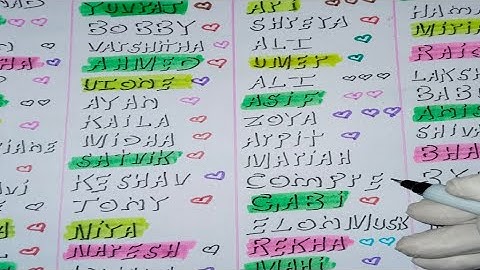 writing 3d names 💞