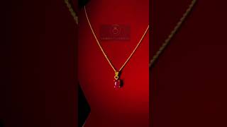 Saraswoti Jewellers🇨🇦 inspired 24k Gold custom ASTRAL gemstone ruby pendent✨