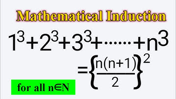 1^3+2^3+3^3+...+n^3=(n(n+1)/2)^2 #MathematicalInduction L377 @MathsPulseChinnaiahKalpana