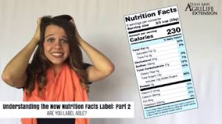 Understanding the New Nutrition Facts Label: Part 2