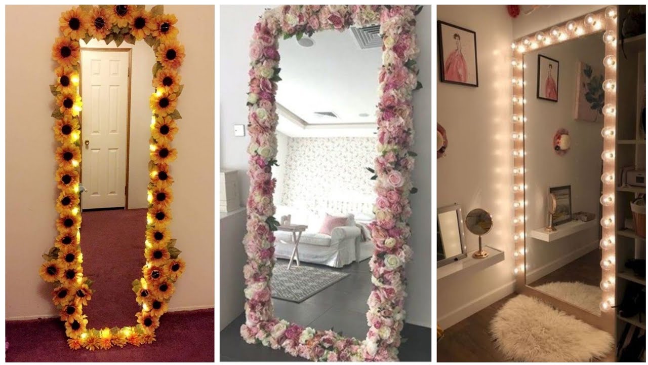 very pretty and amazing mirror ideas//mirror decor ideas - YouTube