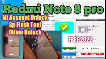 Redmi Note 8 Pro Mi Account Remove Free Only One Click SP Flash Tool 2022