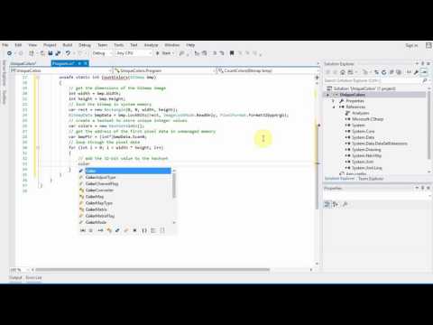 C# Tutorial: How to count unique colors in a Bitmap image using pointers (unsafe)