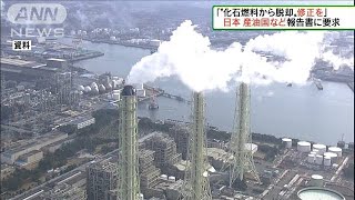 日本や産油国など　気候変動対策の報告書に修正要求(2021年10月24日)