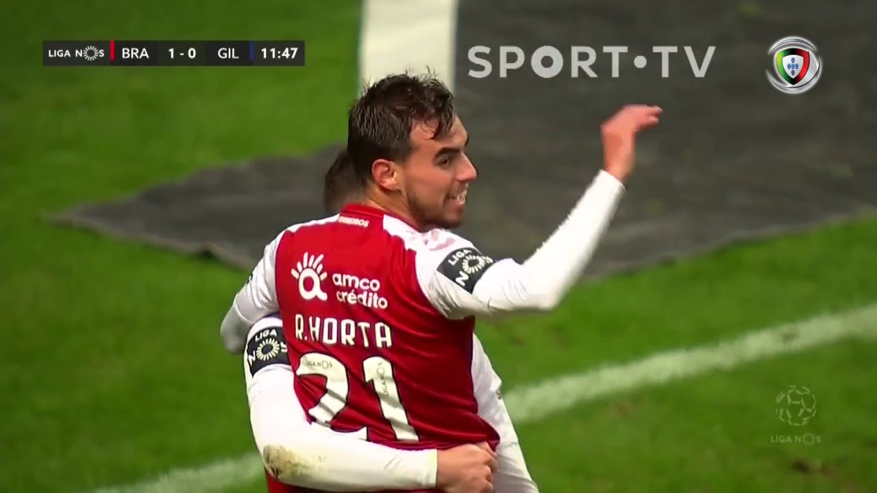 Goal | Golo Ricardo Horta: SC Braga (1)-0 Gil Vicente ...