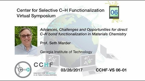 CCHF-VS 6.1 | Prof. Marder: C–H Functionalization in Materials Science