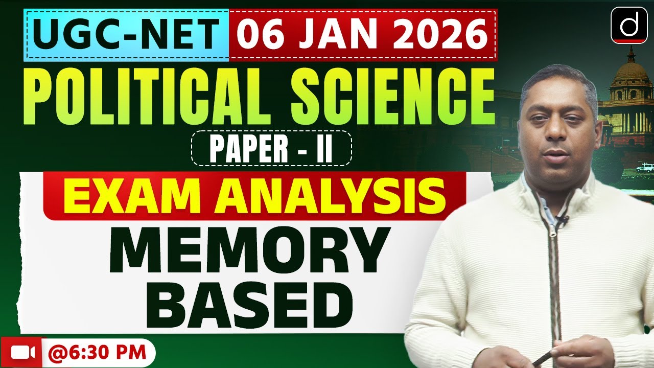 UGC NET 06 Jan 2026 | Political Science | Exam Analysis (Memory Based ...