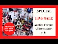SPECIAL Edition Auction Style LIVE SALE