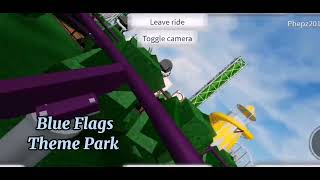 Dizzy Wizzy - Pov Roller Coaster Blue Flags Theme Park