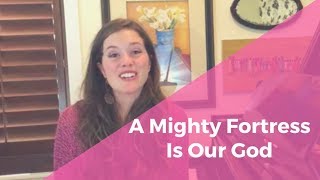 Free Piano Lesson - How to play "A Mighty Fortress Is Our God" on the piano