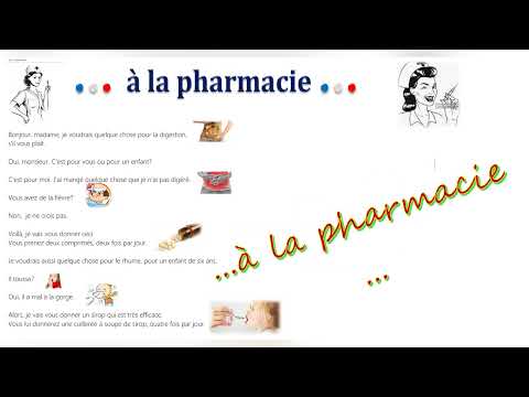 👌🌹✨Текст для чтения по-французски. Тема в аптеке. Apprendre le français. A la pharmacie.