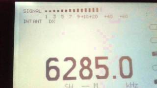 Radio Zender Akenzo 6285 kHz 17.April.2016