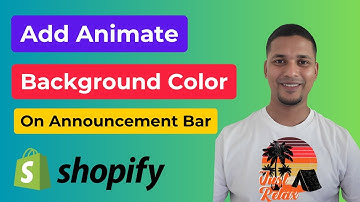 How To Add Animated Background To Announcement Bar In Shopify