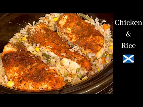 Slow Cooker Chicken & Rice | Crockpot recipe :)