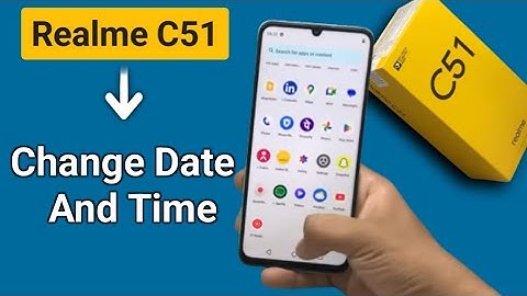 How to change date and time in Realme c51, realme c51 set date and time, Realme C51 use time setting