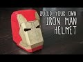 Diy cardboard iron man helmet