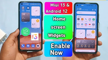 Enable Now Miui 13 Widgets on Home Screen & App Vault | Best Android 12 Widgets Forever |