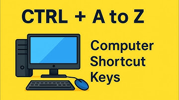 Ctrl + A to Z Shortcut Keys of Computer | Computer Shortcut Keys | A to Z Shortcut Keys | MS Office