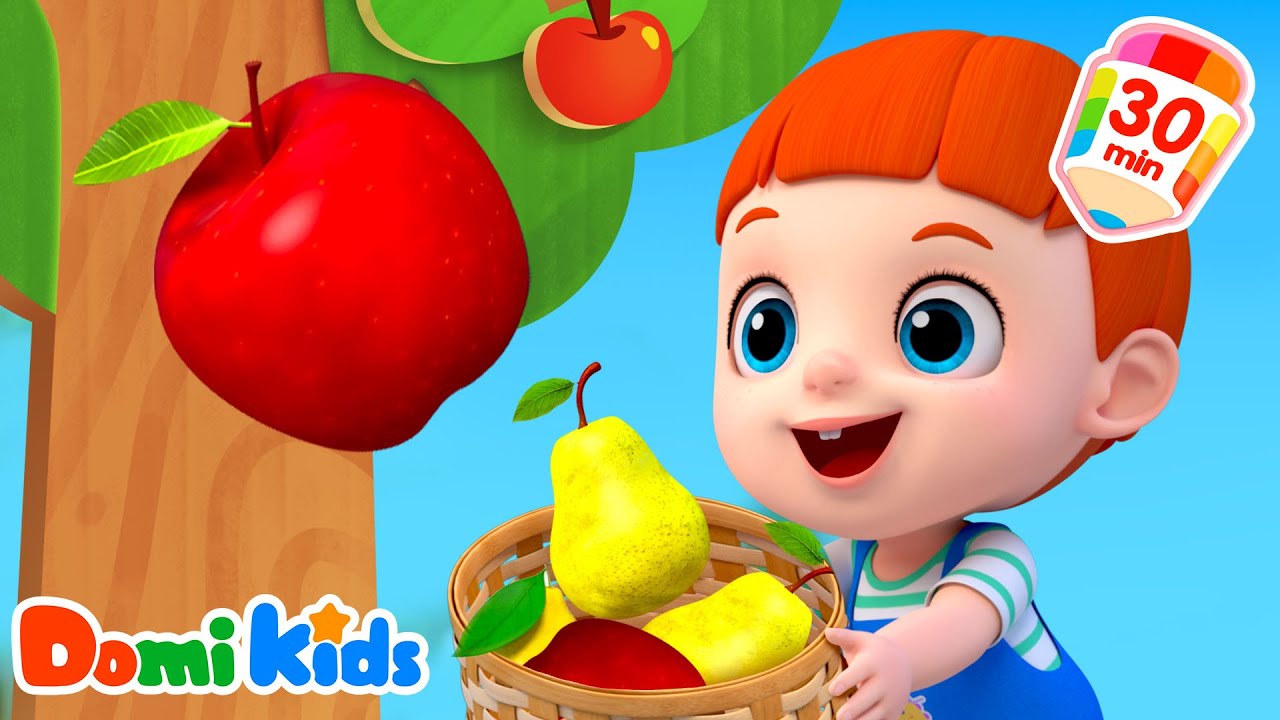 你能接住水果嗎？🍎| 接果果游戲🧺 | 美味的食物+更多探索日記🍩 | 兒童認知 | 趣味互動 | 寶貝多米益智