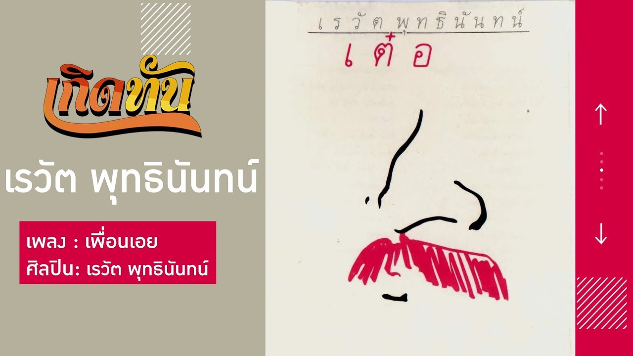 ปกเพลง เพื่อนเอย — REWAT BUDDHINAN