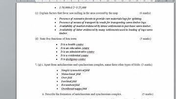 Geography Paper 1  KCSE 2025 Prediction