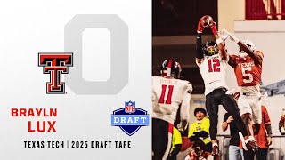 Details Bralyn Lux 2025 NFL Draft Tape | Texas Tech CB Guide