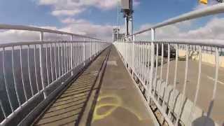 Bike ride across Marine Parkway Bridge - Northbound