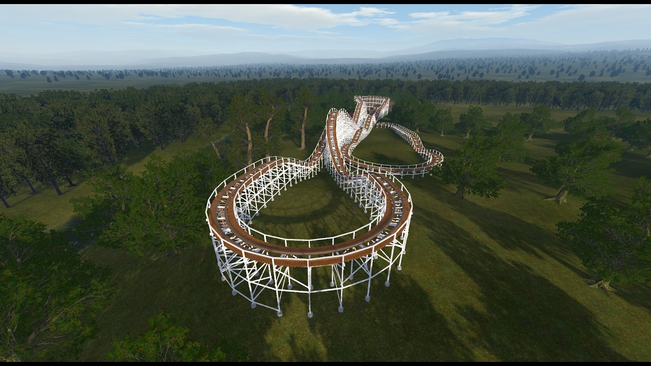 Skyrocket at Maple Grove park Front and Back row on-ride (1927 version)