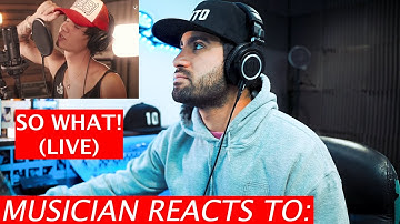 Musician Reacts To So What! (Live) | JXDN & Travis Barker