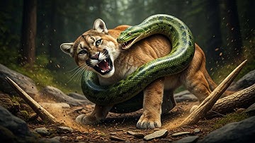 Brave Heroes Save Mother Mountain Lion from Giant Python’s Terrifying Attack | Heroic Animals Rescue