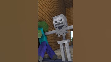 Zombie vs. T Skeleton - Minecraft Animation