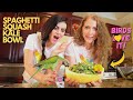 How to make healthy food for you AND YOUR PARROT! Spaghetti Squash Kale Bowl! 🤣 | PARROT CHOP CHEF