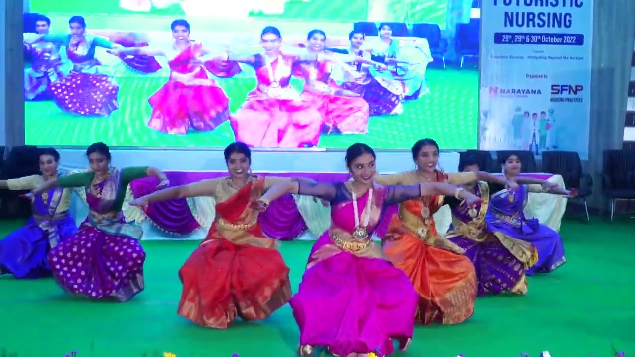 5th international conference Welcome dance in Narayana College Of Nursing in Nellore A.P