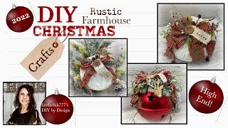 DIY Rustic Farmhouse Christmas Crafts | DIY Christmas Crafts | Rustic Farmhouse Christmas Decor 2022