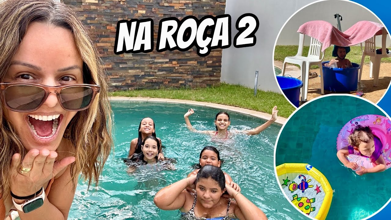 UM DIA TODO COM AS MINHAS SOBRINHAS em GUARARAPES: TOUR pela minha CASA, PISCINA e muita DIVERSÃO