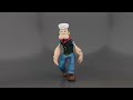 Low-Poly Popeye Animation Cycles | Walk, Run, Punch, Jump &amp; Idle | Game Ready