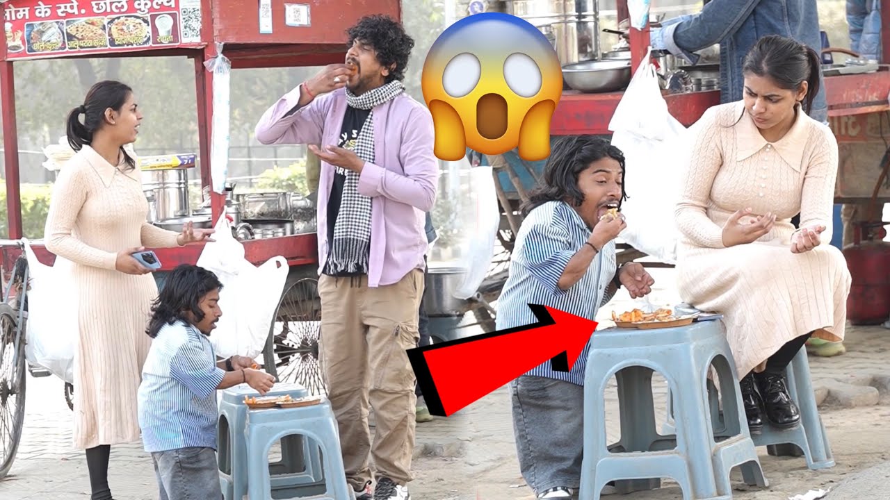 लड़की का खाना खाया 😱 | Prank On Cute Girl 🥰 | The Real Satish