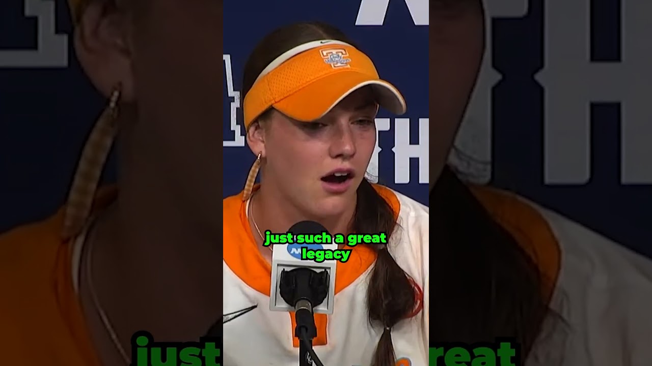 Lady Vol ace Karlyn Pickens reflects on her career after being eliminated from #WCWS 🧡 #shorts