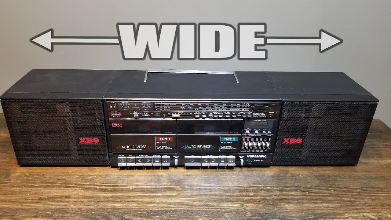 Panasonic RX-CW55L - Extremely wide boombox - YouTube