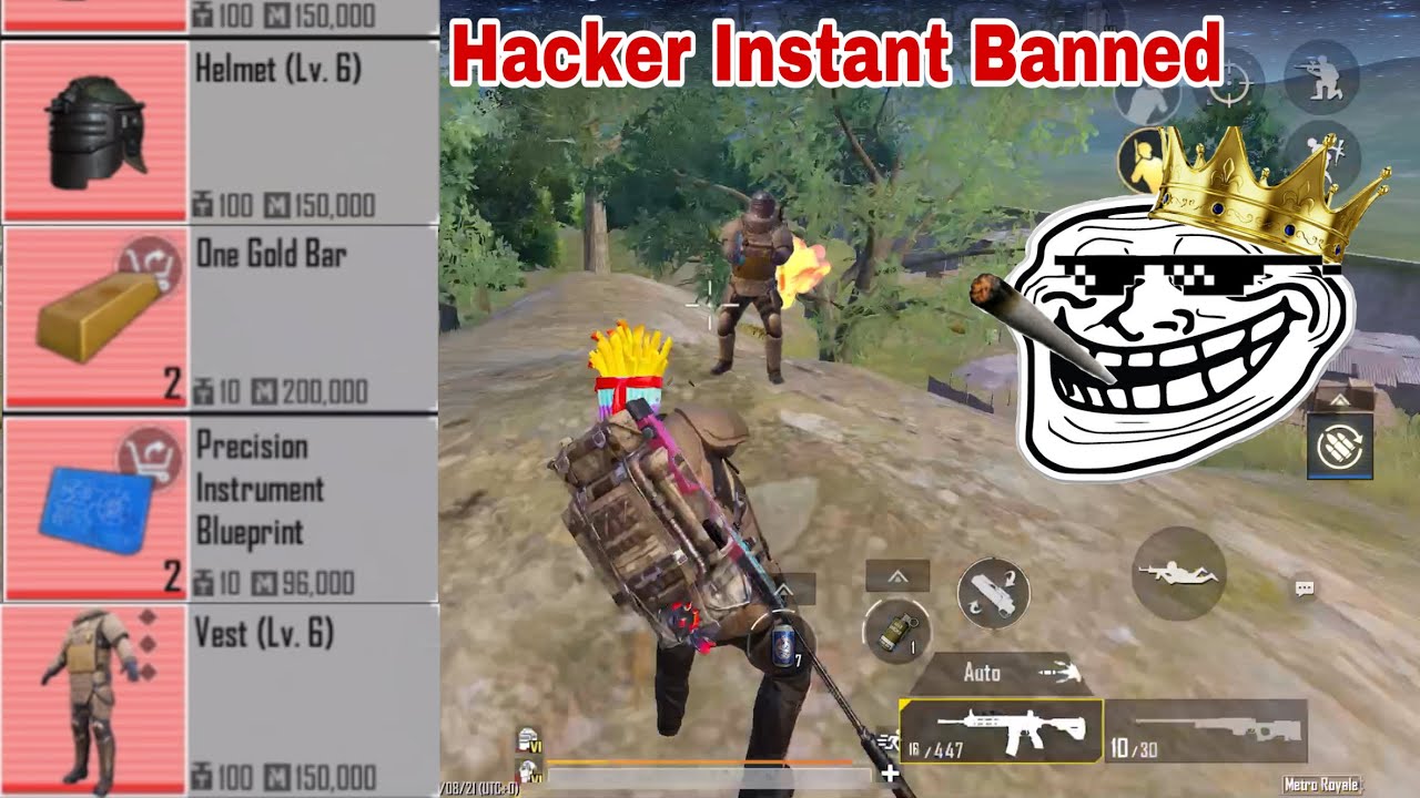 Hacker instant banned After Shooting Me – Pubg Mobile Metro Royale Mode gameplay