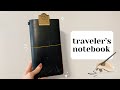Travelers company notebook setup  blue regular notebook 3 inserts  refills