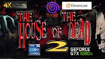 The House of The Dead 2 Gameplay Dreamcast I Flycast Emulator I 13900k + 1080 Ti I 4k 60fps