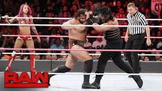 Roman Reigns \& Sasha Banks vs. Rusev \& Charlotte - Mixed Tag Team Match: Raw, Oct. 10, 2016