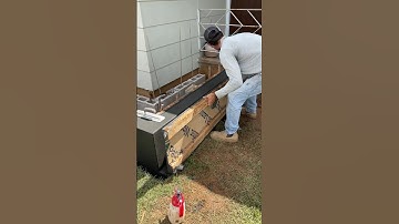 Stripping wet concrete curb in preparation for #concretefinishing modern smooth #concrete finish