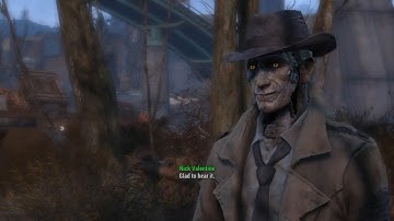 Nick Valentine relationship and quest, Long Time Coming. Fallout 4 story