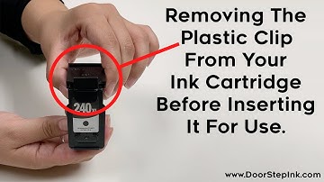 Removing The Protective Plastic Clip Before Inserting Your Ink Cartridge