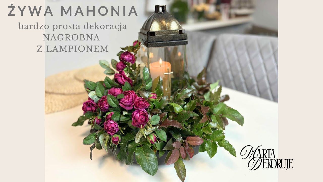 Как сделать простое, но красивое украшение для надгробия с помощью фонаря // своими руками // Ден...