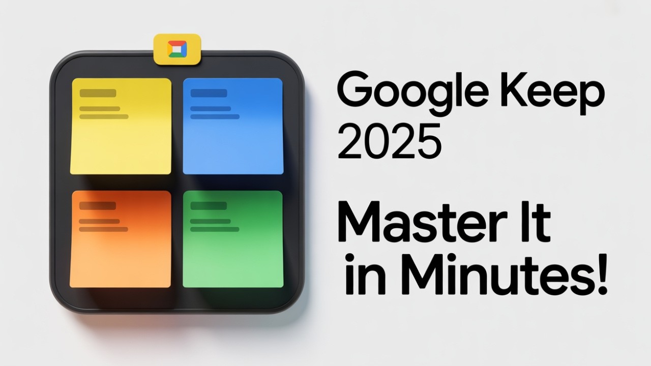 How to Use Google Keep Like a Pro (2025 Guide) - YouTube